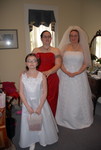 getting ready to walk down the aisle