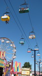 the ski lift from one end of the fairway to the other